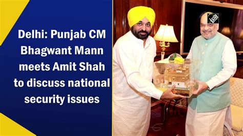 Delhi Punjab CM Bhagwant Mann Meets Amit Shah To Discuss National