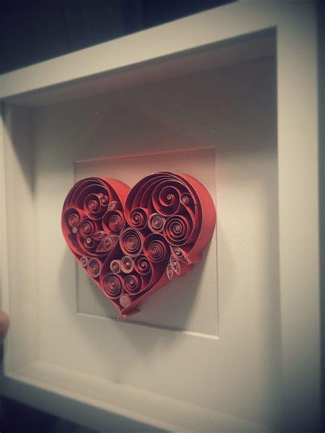 Quilling Paper Art Love Heart Quilling Paper Art Heart Bedspreads