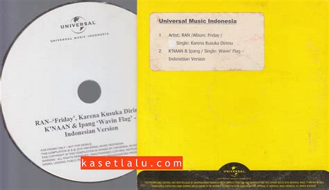 The official twitter of universal music indonesia. CDPR-00128 - CD PROMO RADIO - UNIVERSAL MUSIC INDONESIA - RAN (KARENA KUSUKA DIRIMU) K'NAAN ...