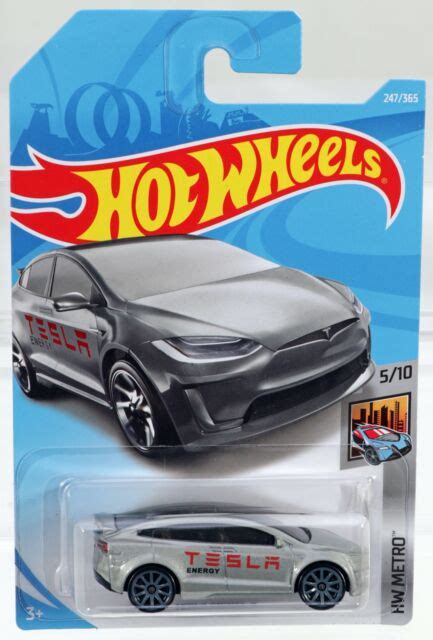 Hot Wheels Tesla Model X Hw Metro Foreign Series Fjw84 Nrfp 2018 Gray