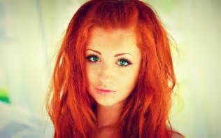 Red Haired Green Eyed Girl Wallpapers And Images Wallpapers