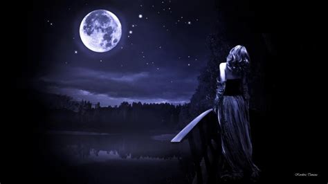 Walking In The Moonlight Wallpaper Nature And Landscape Wallpaper Better