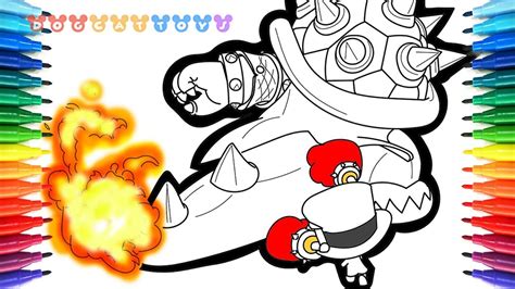 Super mario odyssey coloring pages bowser. Mario Vs Bowser Coloring Pages