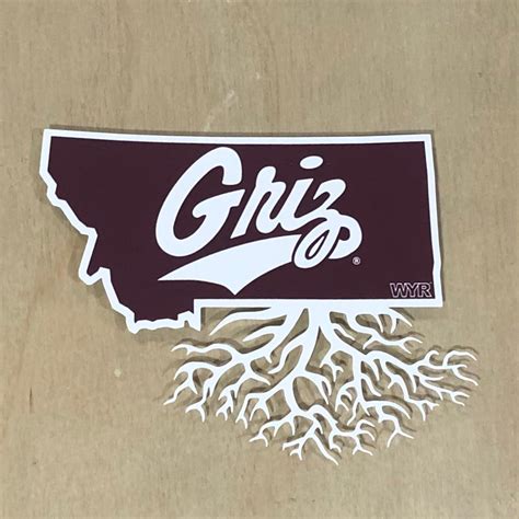 Griz Decals My Montana Roots