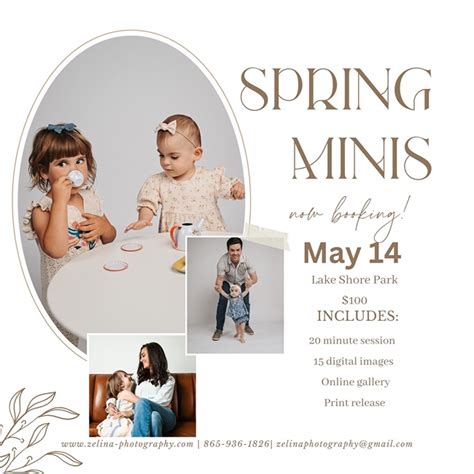 Spring Or Mommy And Me Mini Sessions Book With Zelina Photography