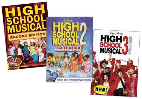 High School Musicals 1 2 And 3 Dvds Music In Motion