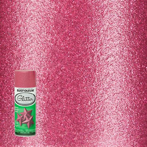 Bright Pink Rust Oleum Specialty Glitter Spray Paint 1025 6 Pack