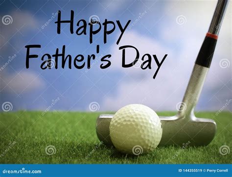 Father`s Day Image Of Golfing Withtext Added Stock Image Image Of Sunburst Relaxation 144355519