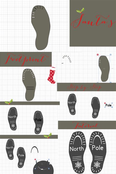 How To Make Santa Footprints And A Free Template