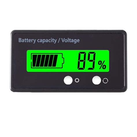 Buy V V V V Battery Capacity Indicator Golf Cart Voltage Meter With Lcd Display Green