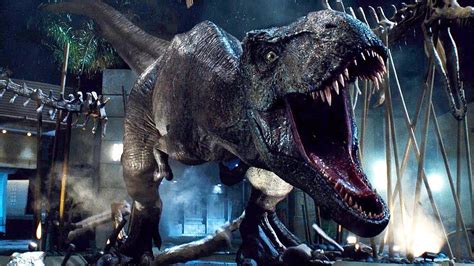 T Rex Vs Indominus Rex Final Battle Scene Jurassic World Movie Clip HD YouTube