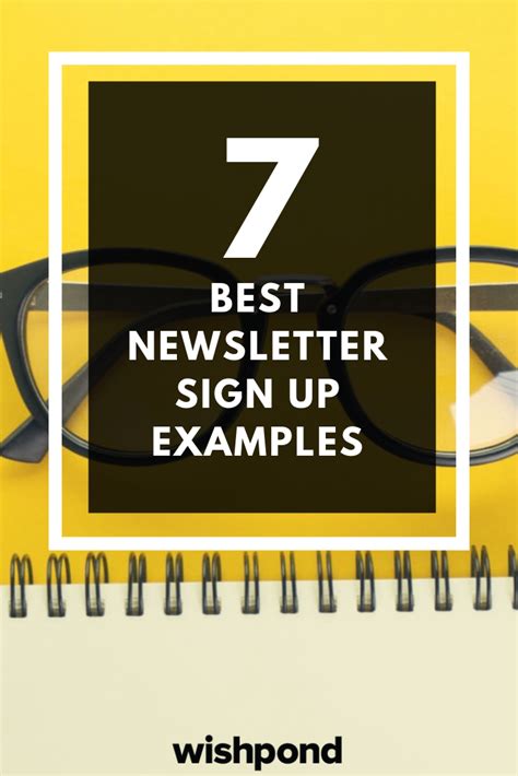 7 Best Newsletter Sign Up Examples Email Newsletter Template Email