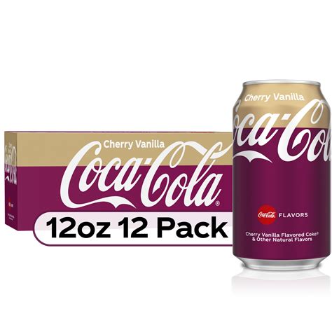 Coca Cola Cherry Vanilla Soda Pop 12 Fl Oz 12 Pack Cans