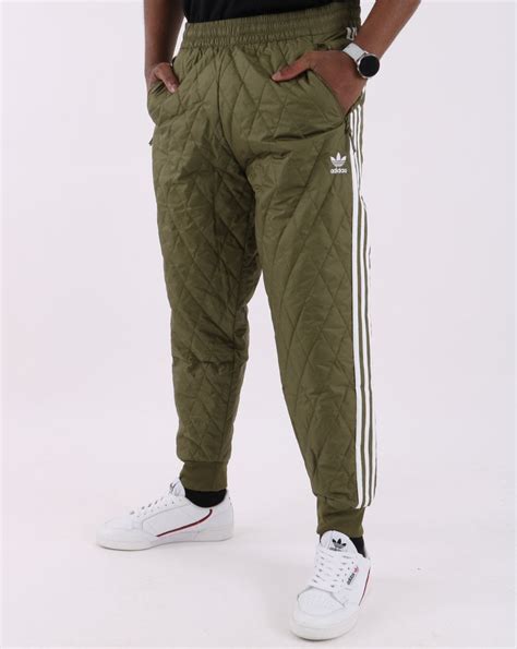 Adidas Originals Quilted Sst Track Pants Olive 80s Casual Classics