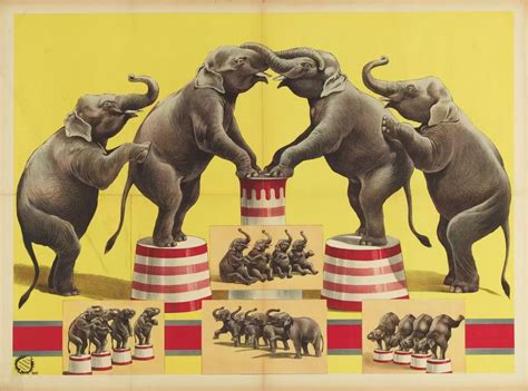Vintage Circus Elephants Poster Circus Poster Vintage Circus Posters