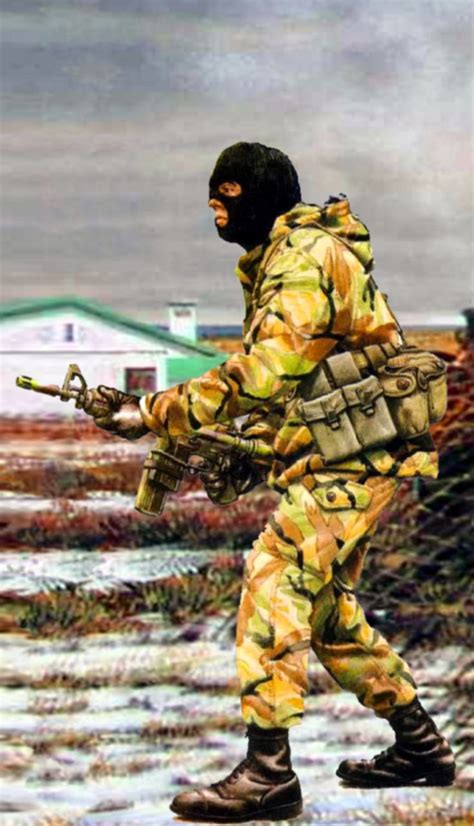 British Sas Commando Falklands War Forças Especiais Ilustração