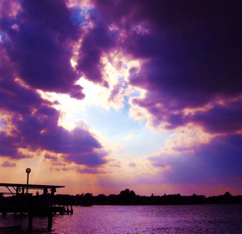 Lilac Skies Over Lake By Kate419882 On Deviantart