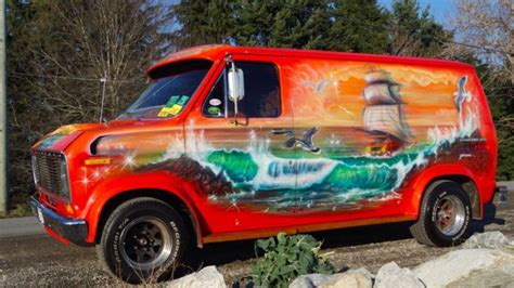 The Mayflower Survivor 1977 Ford Show Van Epic Mural Ford Van