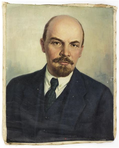 Sold Price Communist Era Oil Portrait Of Vladimir I Lenin Current