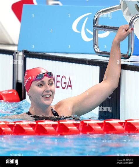 Great Britains Jessica Jane Applegate Reacts After Finishing Third In The Womens 200 Metres