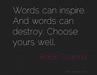 Words Have Power; Use Them Wisely | Soapboxie