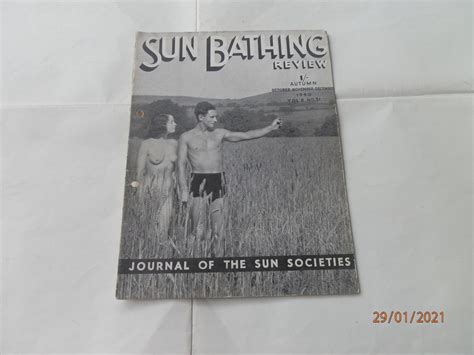 Vintage Ukpublished Naturist Magazine Sunbathing Review Etsy