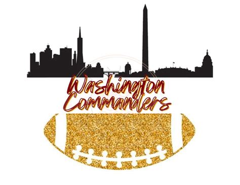 Washington Commanders Svg Png Download Nfl Football Etsy Uk