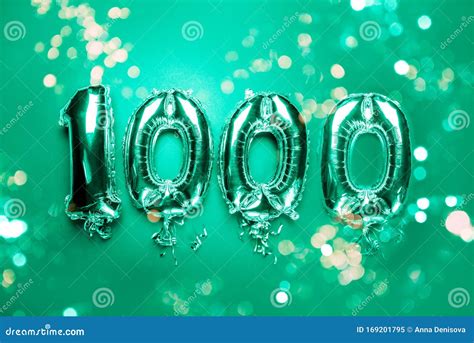 Ballon Bunting Voor De Viering Happy 1000th Anninal Stock Afbeelding