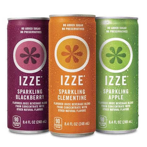 Izze Sparkling Juice 3 Flavor Variety Pack 84 Ounce Pack Of 24 Ebay