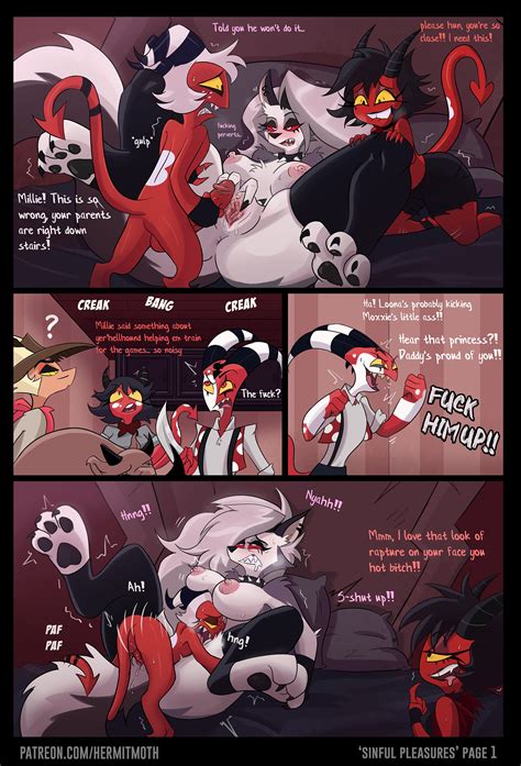 Post Blitzo Comic Hellhound Helluva Boss Hermitmoth Imp Lin