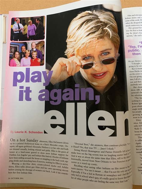 curve magazine best selling lesbian magazine april 2001 ellen etsy