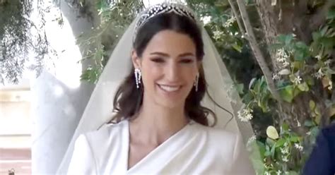 Rajwa Al Saif Wore A Dreamy Elie Saab Bridal Gown For Her Royal Wedding To Crown Prince Hussein