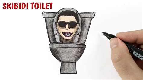 Как нарисовать Skibidi Toilet в очках Youtube