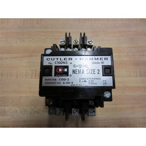 Eaton / cutler hammer contactors used in applications, other than hvac, such as elevators, pools, food processing, pumps/compressors, lighting, hoists and cranes, battery chargers, printing presses, vending machines, and agriculture. Cutler Hammer C10DN3 Eaton Contactor Series B1 - Used ...