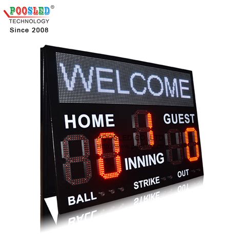 Super Design Outdoor Scoreboard Led Baseball Scoreboard For Sports