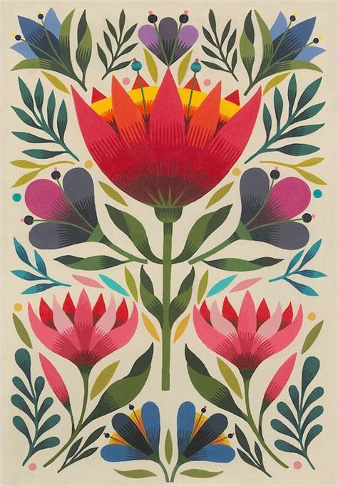 Pin By Khadijahamid On Designs Folk Art Flowers Pattern Art