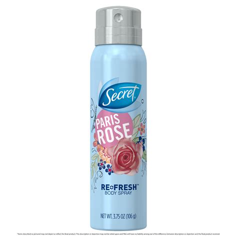 Secret Fresh Body Spray Paris Rose 375 Oz