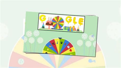 Using the doodle is simple enough: Google birthday surprise spinner - google birthday ...