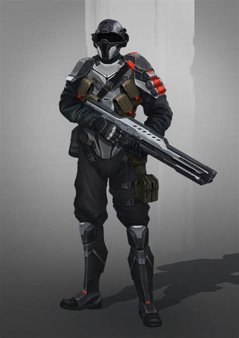 Warriors Guns And Tech Future Soldier Sci Fi Concept Art Sci Fi Armor