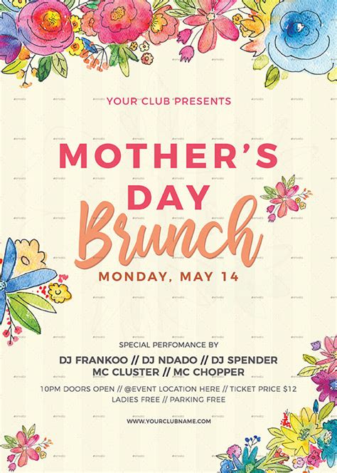 Mothers Day Flyer Templates Free Psd Ai Word Formats