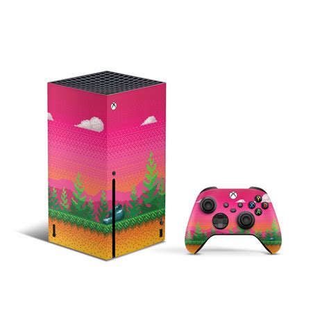 Xbox Skin Pixel Art Forest Landscape For Series X Console Etsy