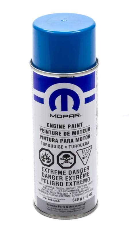 Mopar Performance Engine Paint High Temp Acrylic Enamel Turquoise 16