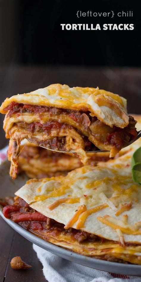 No, i am not the first, after searching google on what i thought was an. Leftover Chili Tortilla Stack | Recipe | Easy recipes ...
