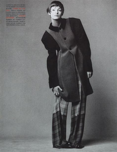 Linda Evangelista By Steven Meisel For Vogue Italia October 1993