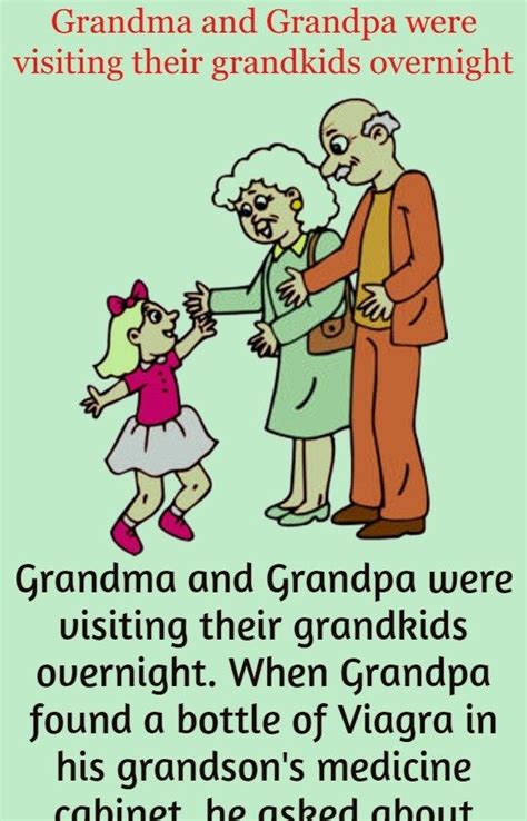 Grandma And Grandpa Were Visiting Their Grandkids Overnight Funny