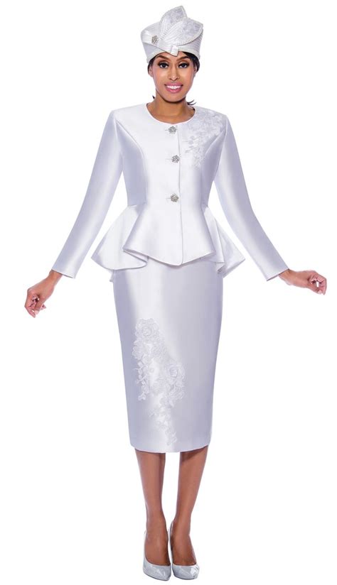 Gmi 8072 Wh In 2020 Church Dresses For Women Women Church Suits