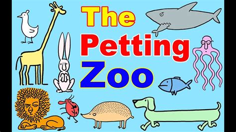 Petting Zoo Cartoon W Farm Animals For Toddlers Learn Animals