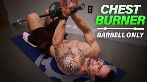 Barbell Chest Workout At Home Without a Bench to Get Ripped! - YouTube