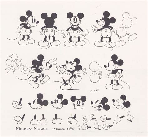 Vintage Disney Concept Art Mickey Mouse Cartoon Disney Sketches