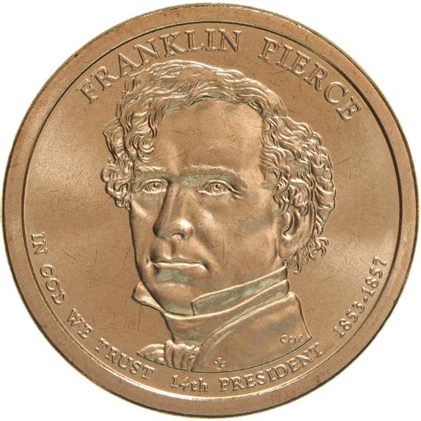 2010 P Presidential Dollar Franklin Pierce Satin Finish Daves